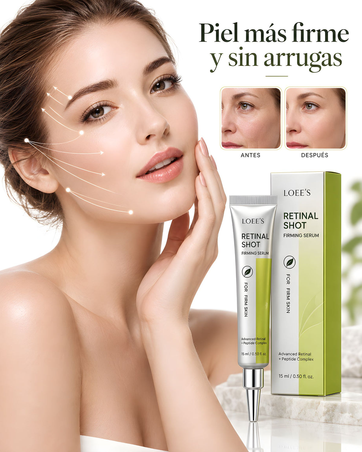 Crema Facial de Retinol Antiarrugas