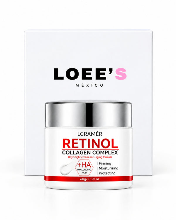 Crema Facial Antiarrugas de Retinol y Colágeno
